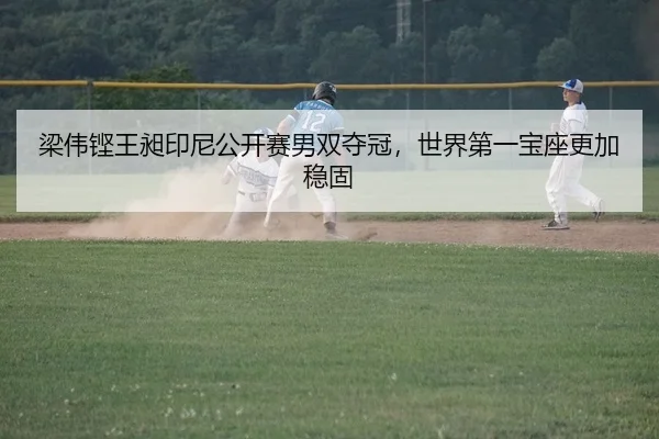 梁伟铿王昶印尼公开赛男双夺冠，世界第一宝座更加稳固